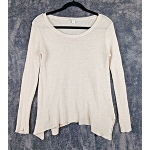 J. Jill Pure Jill Size XS Pullover Top Linen Blend Beige‎ Lagenlook Coastal